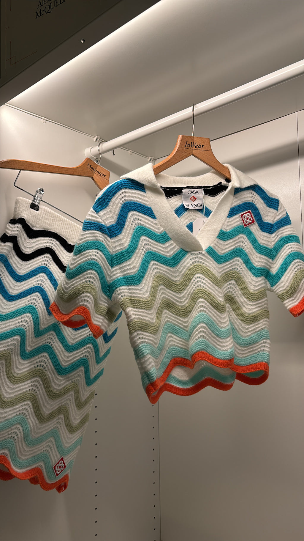 Ensemble en laine d’été multicolore