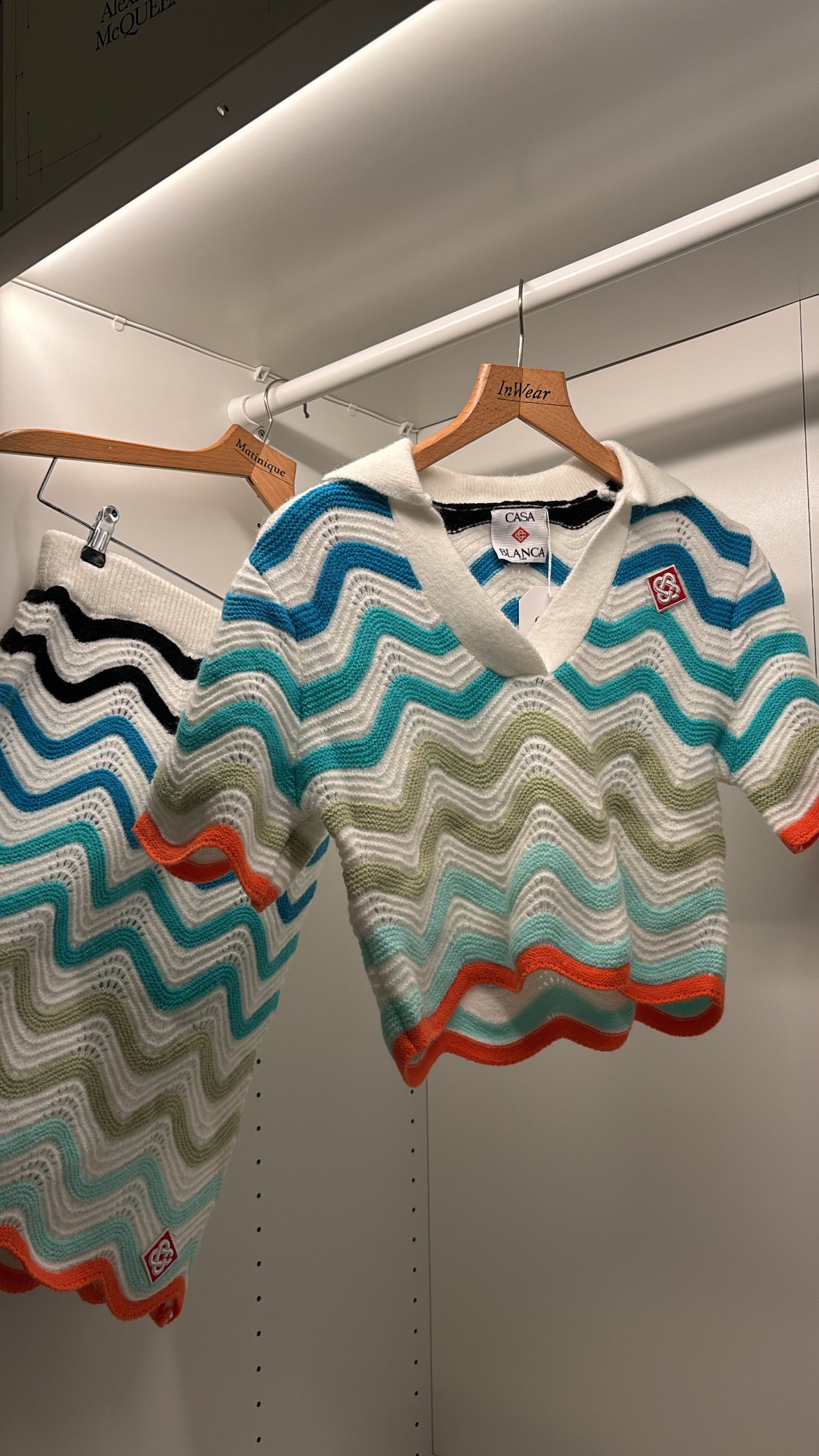 Ensemble en laine d’été multicolore