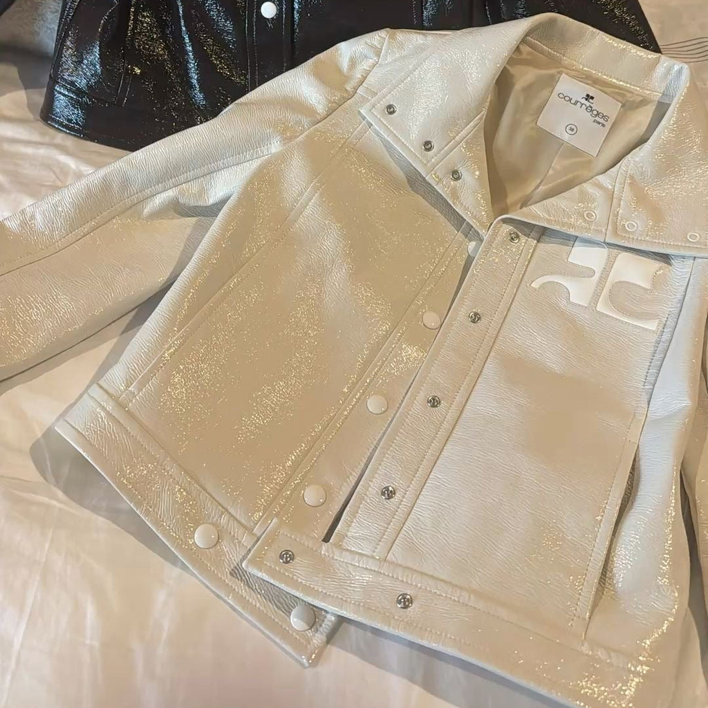 Veste en cuir courte