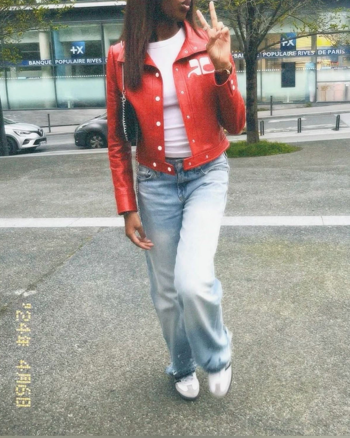 Veste en cuir courte